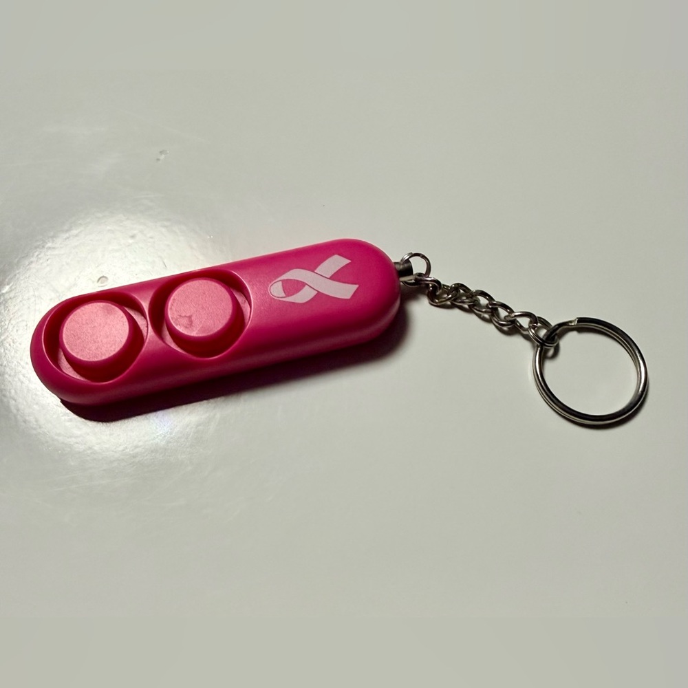Pink Wearable Keychain Alarm
